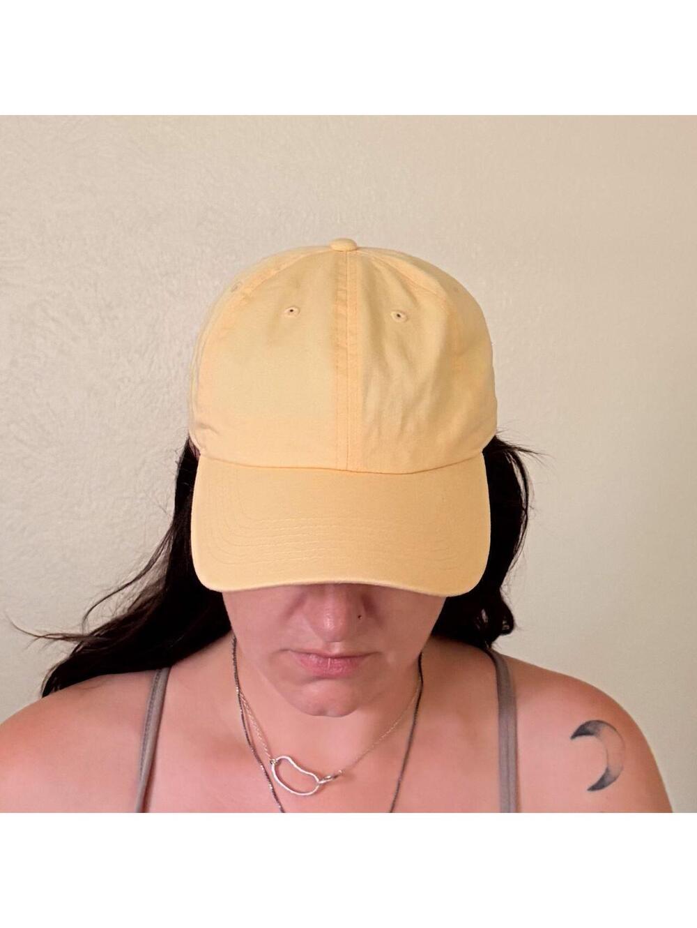 Baseball Cap Butter Yellow Dad Cap Preppy Minimal